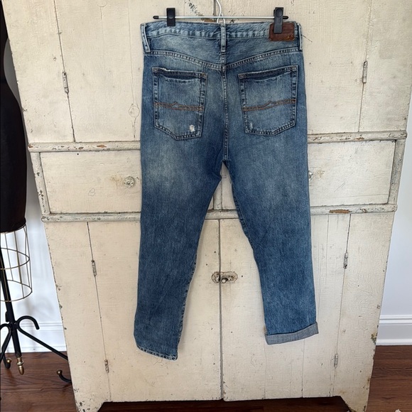Denim & Supply Ralph Lauren Boyfriend Blue Jeans with Distressed Details - Picture 5 of 8